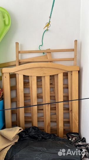 Детская кровать с маятником и ящиком с матрасом