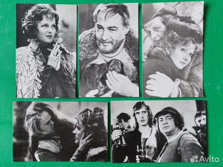 Открытки с кадрами из кинофильмов 1973-1978 гг