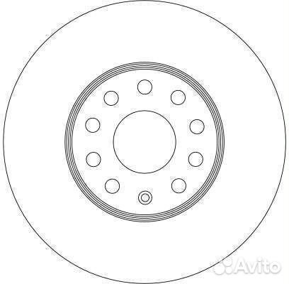 Диск тормозной передний audi a3, skoda octavia, vw