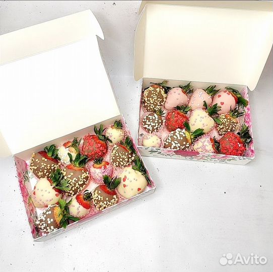 Клубника в шоколаде. Набор в подарок девушке
