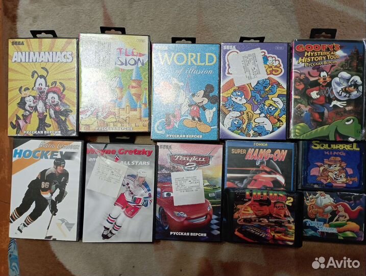 Картриджи для sega mega drive 2