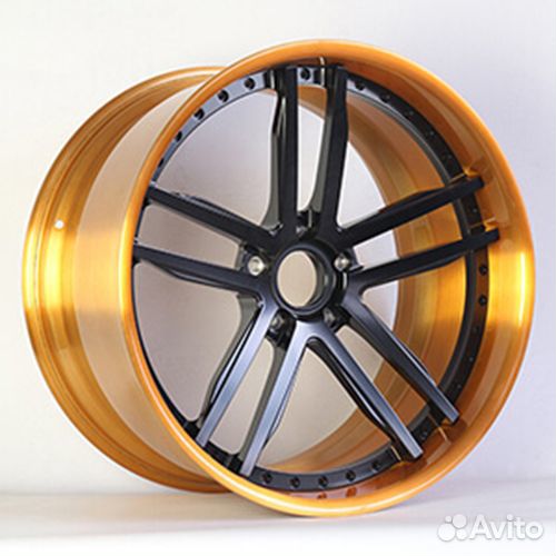 Диски колесные SB кованые, кастомные Black\Gold