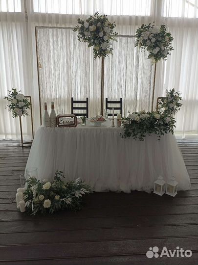 Свадьбы, банкета, фотозона, план рассадки