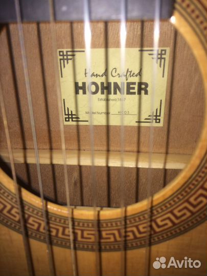 Детская ученическая классич гитара hohner HC-03