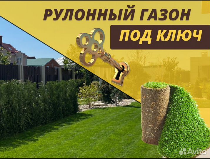 Элитный рулонный газон от производителя