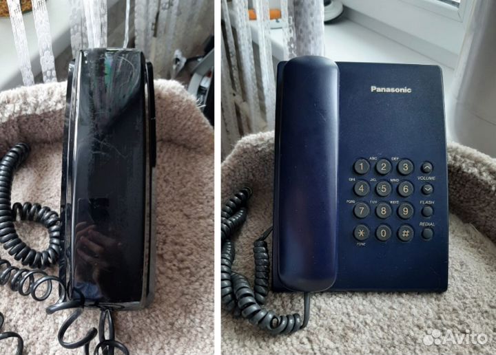 Стационарный телефон Panasonic и Тhomson