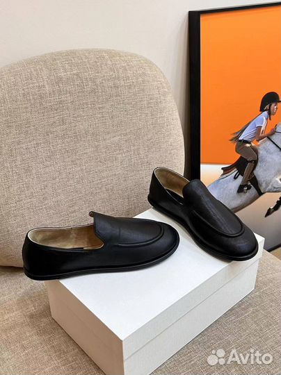 Мокасины The Row из натуральной кожи Премиум