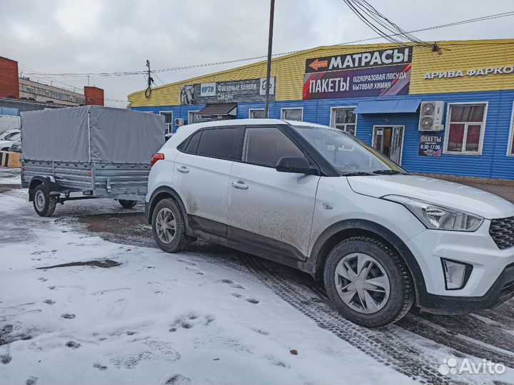 Прицеп с высоким бортом, с Тентом. Кузов 2,44х1,37