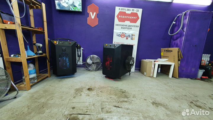 Аппараты водородной очистки двигателей /Водородинг