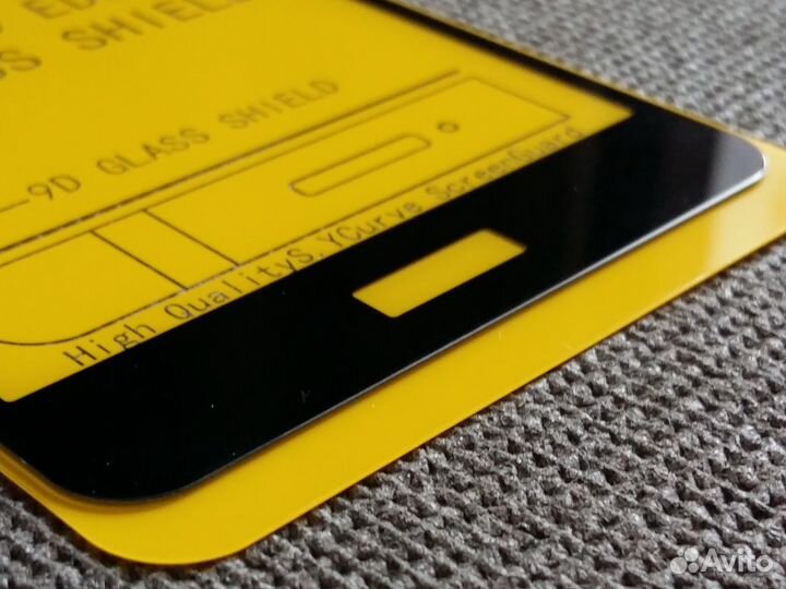 Защитное стекло (чёрная рамка) для Huawei Honor 6X