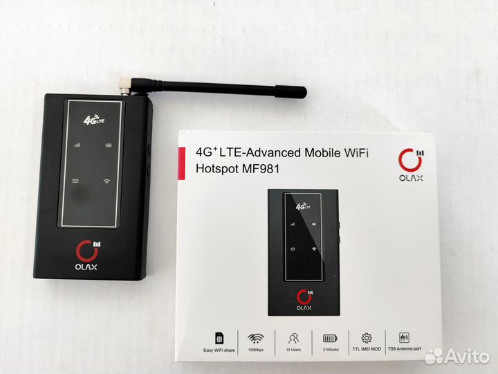 Wifi роутер ZTE Olax MF981 LTE 4G 3G TTL smart