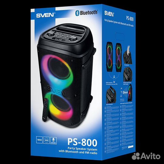 Портативная акустическая система sven PS-800