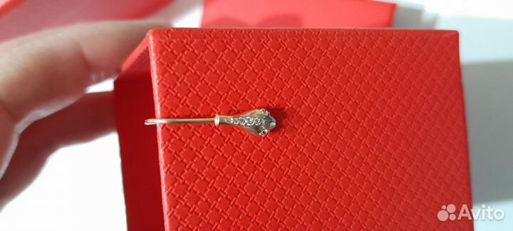Серьги серебро и позолота