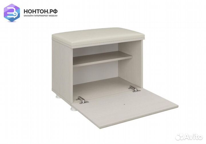 Тумба для обуви Каролина вудлайн кремовый / сандал