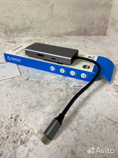 Адаптер Type-C USB-хаб док-станция hdmi SD TF