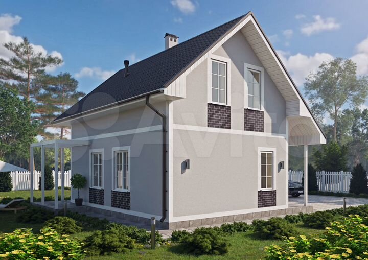 Дом 125 м² на участке 8,4 сот.