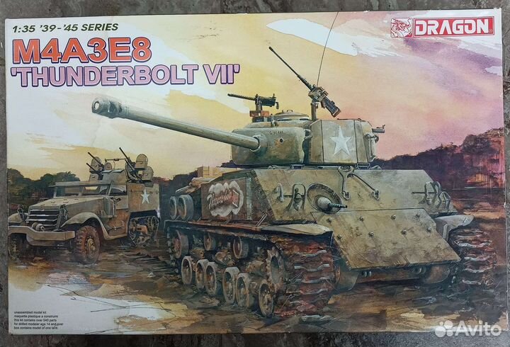 Модель танка M4A3E8 Thunderbolt VII