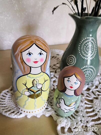 Ангел и ребёнок - матрёшка двойка