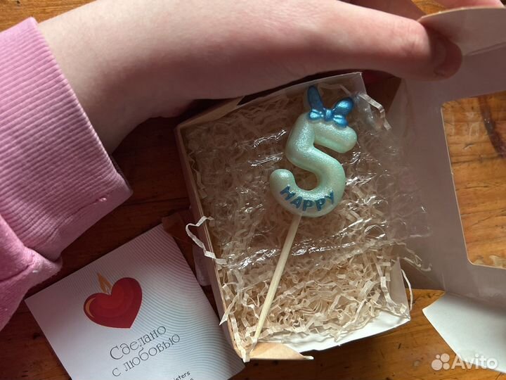 Свечка цыфра 5