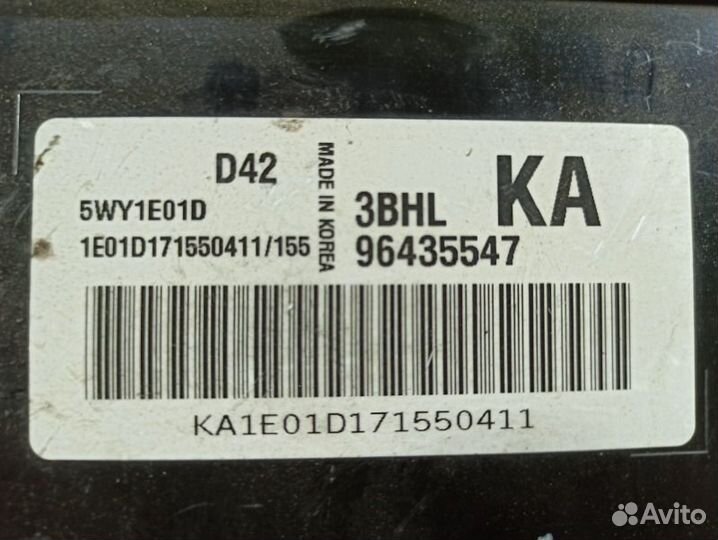 Блок управления двигателем Chevrolet Lacetti F14D3