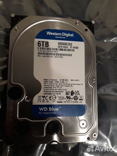 WD Blue WD60ezaz 6 Тб 5 шт