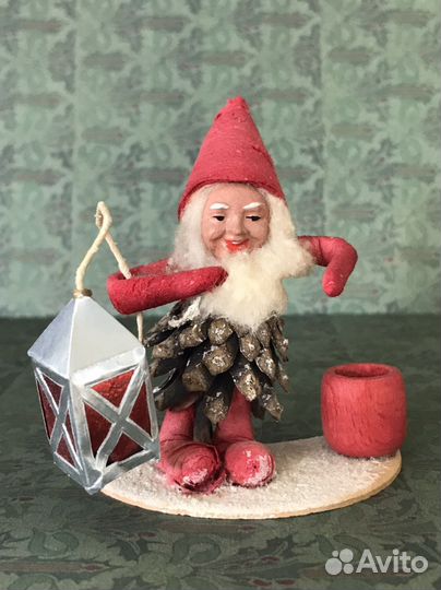 Гном шишка ГДР советские елочные игрушки