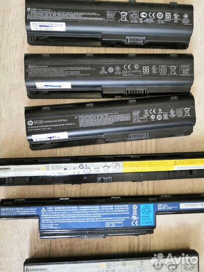 Аккумуляторы для ноутбуков Б/у нерабочие и рабочие