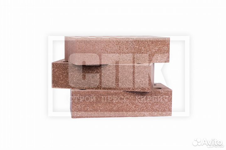 Кирпич облицовочный - Коричневый топаз