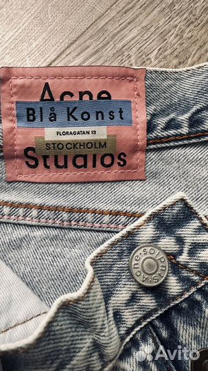 Acne Studios Новые голубые джинсы 27 p