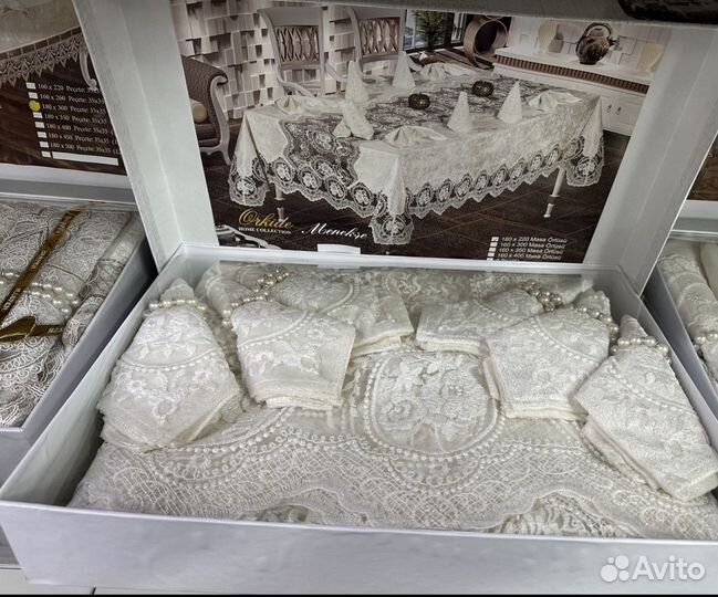 Скатерть мешковина / лен, menekse Турция