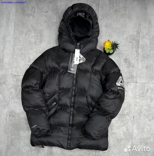 Пуховик с балаклавой для холодов Palace