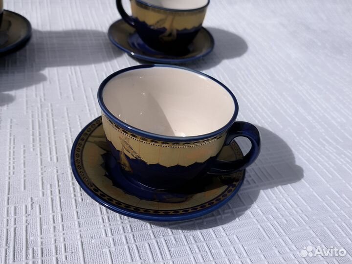 Чайный набор 4 чашки и чайник