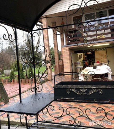 Мангал с крышей