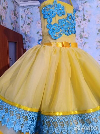 Нарядное платье для девочки 110 116