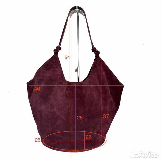 Сумка замшевая, Leather Country, Италия