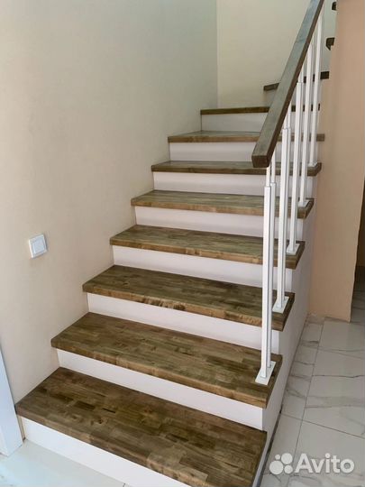 Отделка, облицовка бетонных лестниц