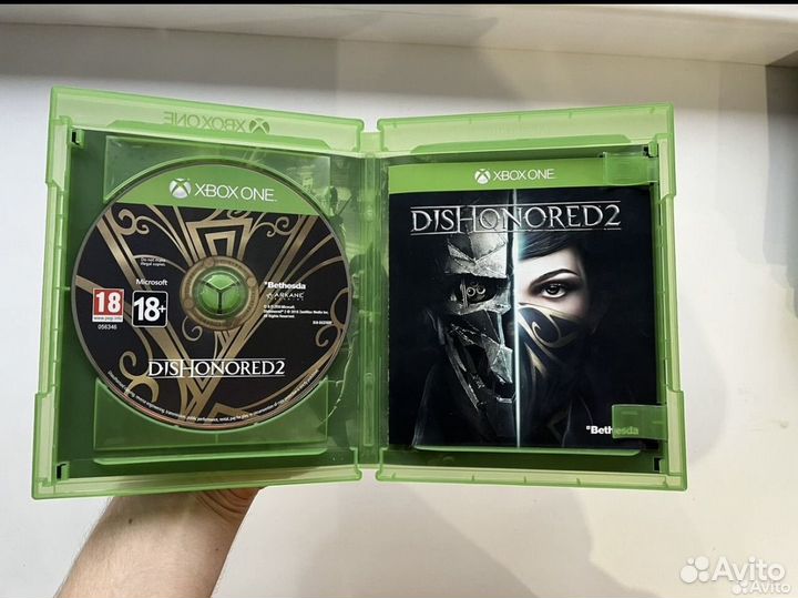 Dishonored 2 диск xbox ONE