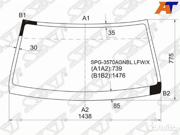 Стекло лобовое ford ranger