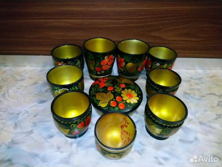 Набор деревянной посуды СССР