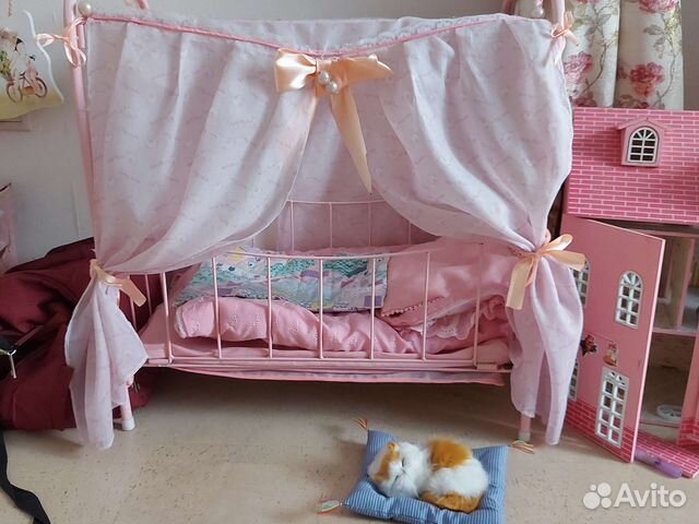 Кровать для baby born, коляска, кукла