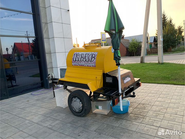 Прицеп бочка с кондиционером для кваса, молока