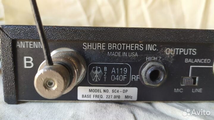 Радио - микрофон shure Made in USA