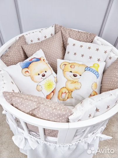 Бортики в кроватку новые