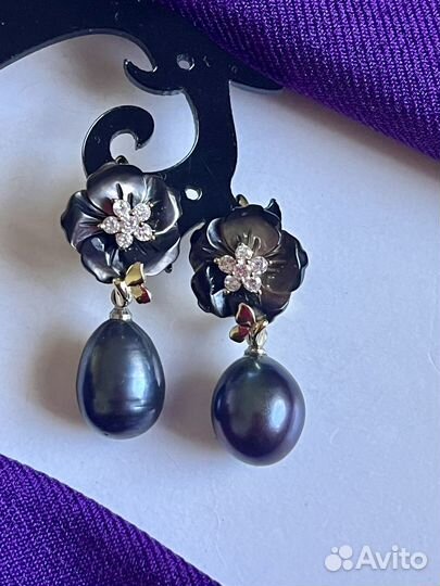 Серьги с жемчугом
