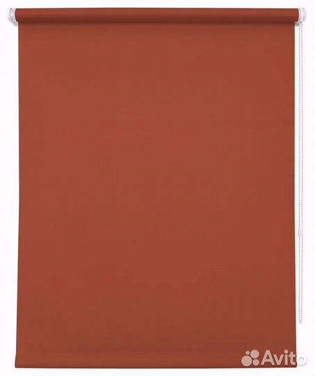 Рулонные шторы Плайн терракот 85 см