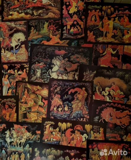 Набор открыток Песни России, 1987г