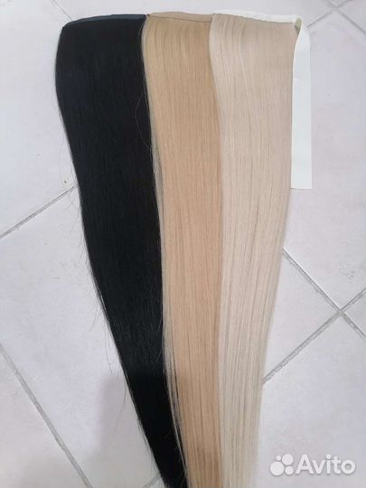 Накладные хвосты из натуральных волос