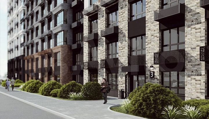 2-к. квартира, 72 м², 4/17 эт.