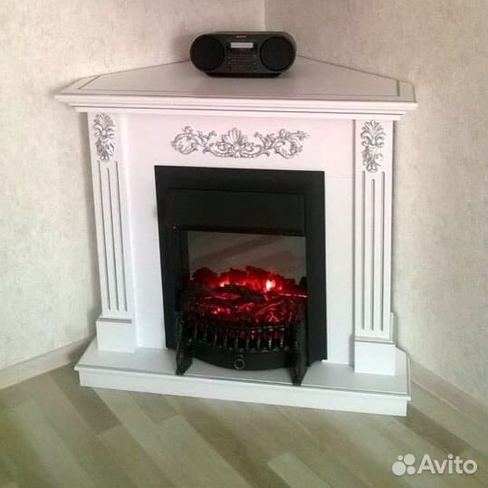 Угловой каминокомплект Адель