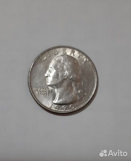 Guarter dollar 1990 г.и др